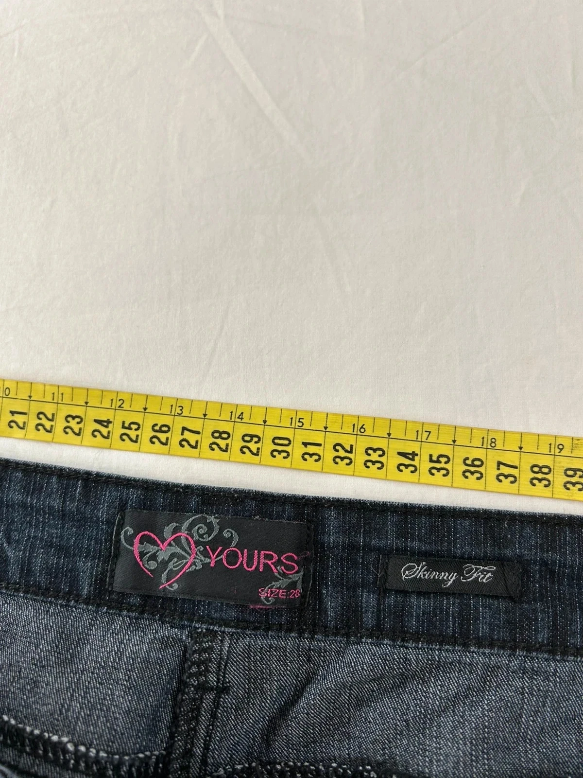 Zwarte grote vintage jeans love yours – photo 10
